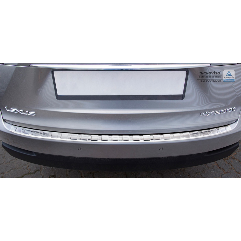 RVS Achterbumperprotector  Lexus NX 2014-2017 & Facelift 2017-2021 'Ribs'