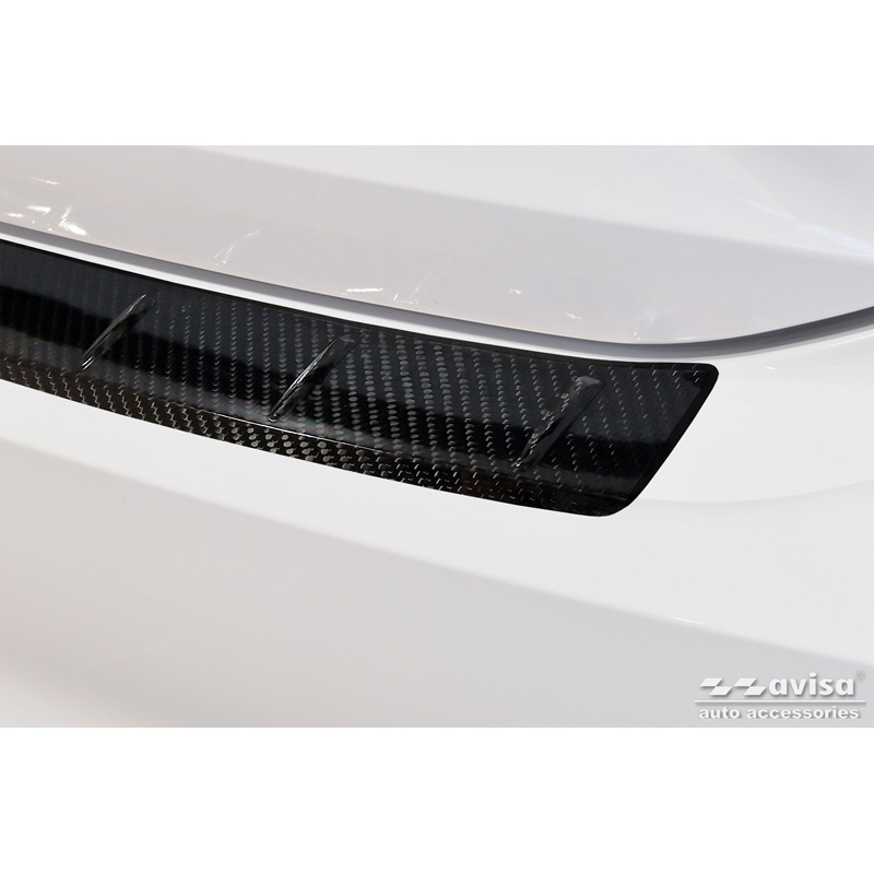 Echt 3D Carbon Achterbumperprotector  MG 5 SW (EV) 2022- 'Ribs'