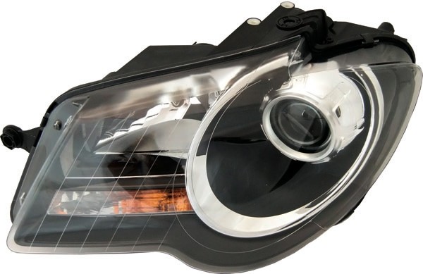 Koplamp rechts TOURAN 07-10 BOSCH H7+H7/ZWART