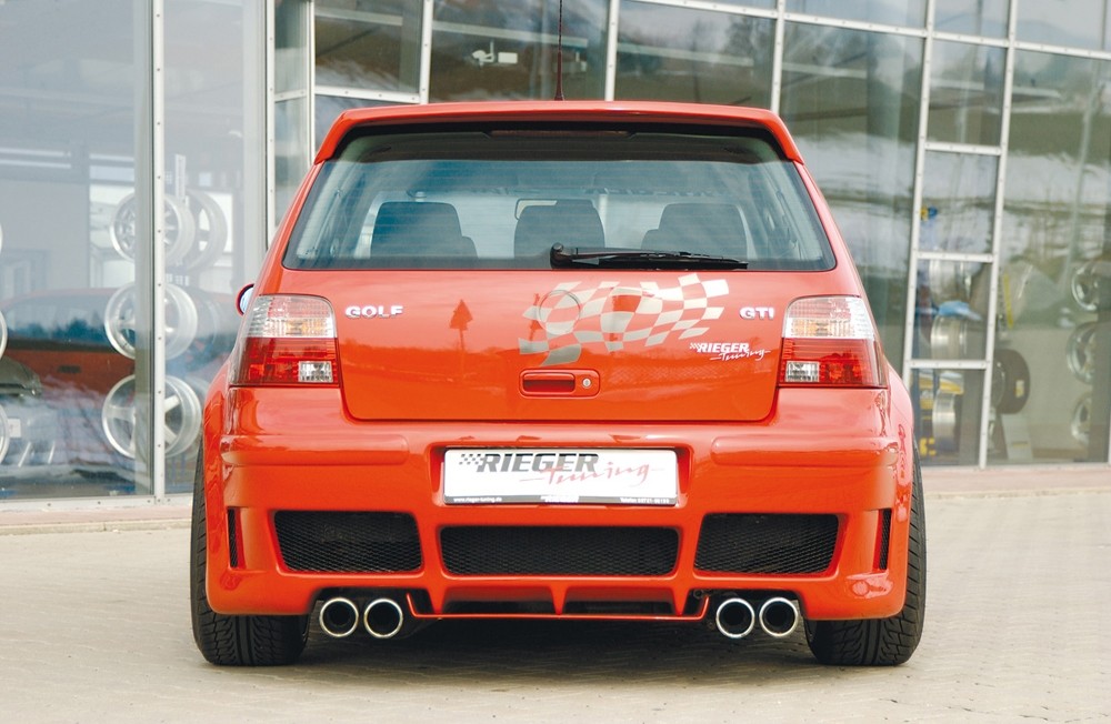 Achter diffusor voor achterbumper RS-4-Look VW Golf IV Rieger