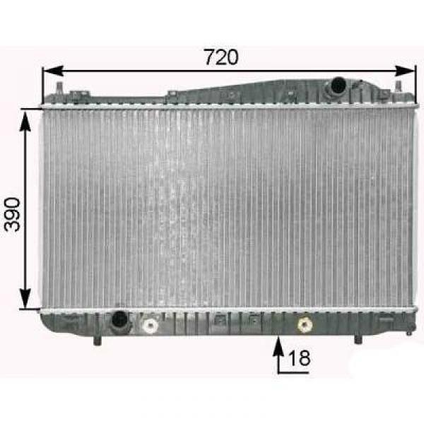Radiator Chevrolet Evanda 03->> +/-AC