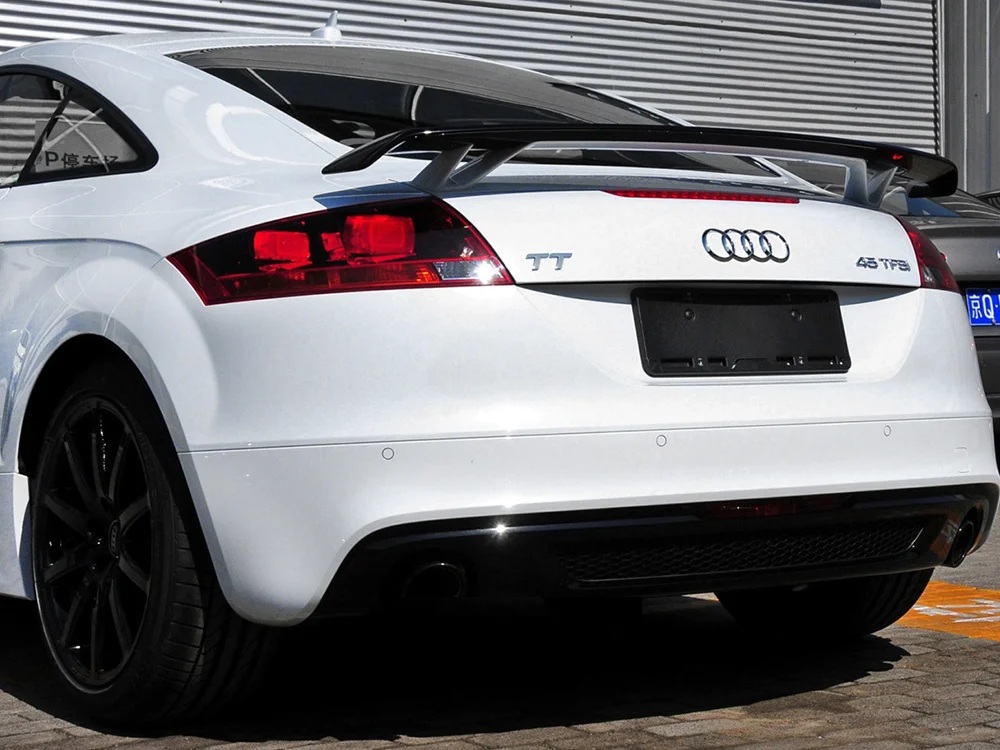 Spoiler Audi TT 8J RS Look Glans Zwart