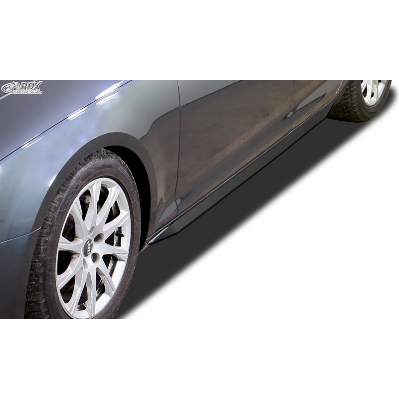 Sideskirts 'Slim'  Audi A4 B9 Sedan/Avant 2015-2019 & FL 2019- (ABS zwart glanzend)