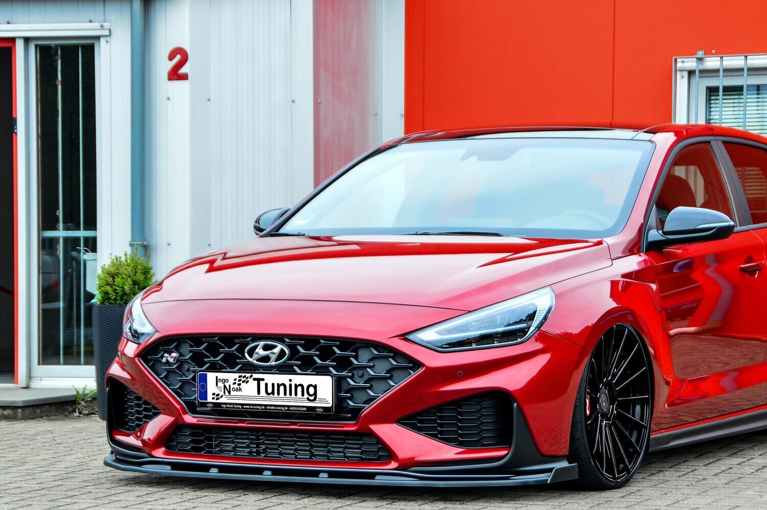 Voorspoilerlip met vleugel Hyundai I30 N + N-Line Facelift