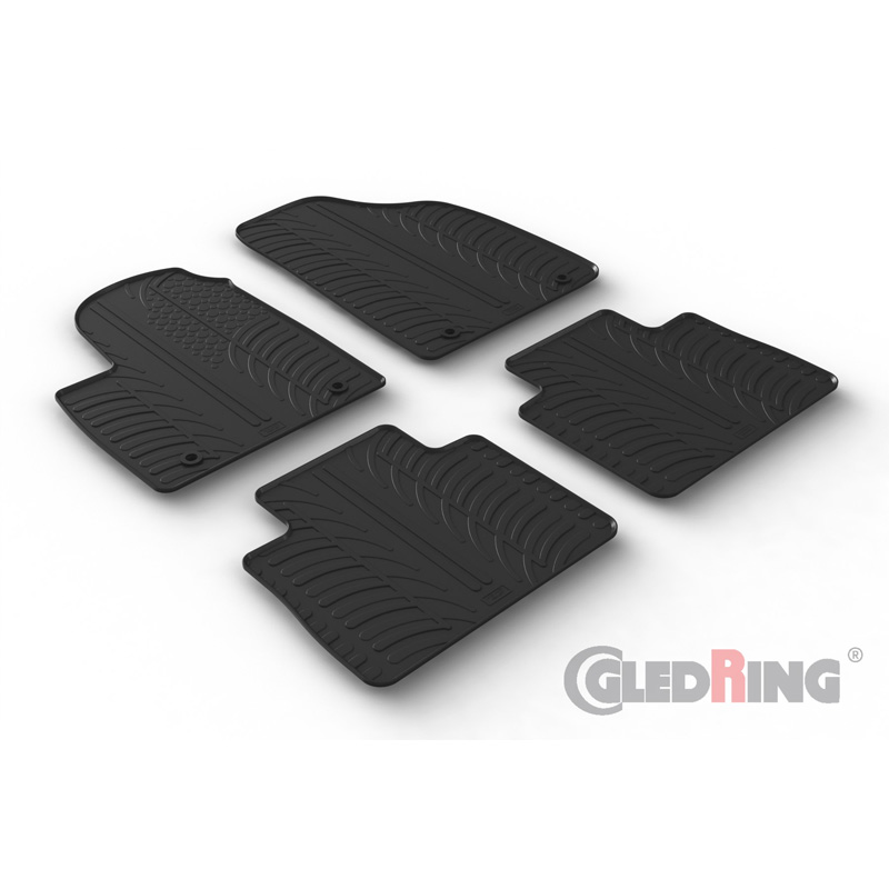 Rubbermatten  MG (E)HS Plug-in-Hybrid 2019- (handgeschakeld) (T profiel 4-delig)