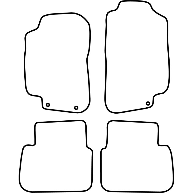 Automatten Velours  Saab 9-5 2008-2010
