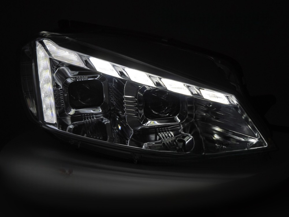 Koplampen VW Golf VII 17-19 LED DRL Dynamic Chroom