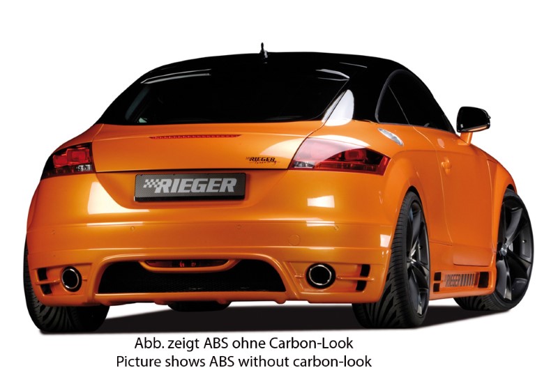 Achterbumper Diffusor Carbon-look Audi TT 09.06- Rieger