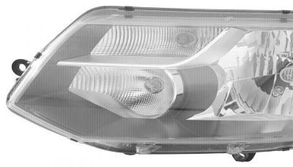 Koplamp rechts T5, 09->> +DAGRIJVERLICHTING H4/P21W+STELMOTOR