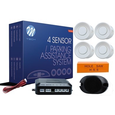 Parkeer Sensoren Buzzer CP7 wit M-Tech