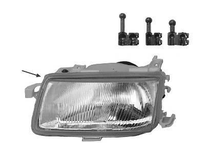 koplamp, H4, links,-09/1994 Opel Astra F, 1991 -1998