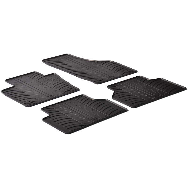 Rubbermatten  Audi Q3 2011-2018 (T profiel 4-delig + montageclips)