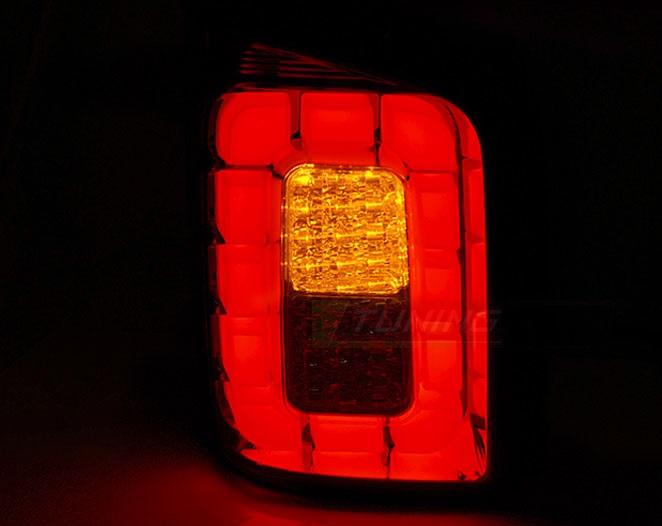 Achterlichten VW Transporter T6 LED Achterdeuren rood-smoke