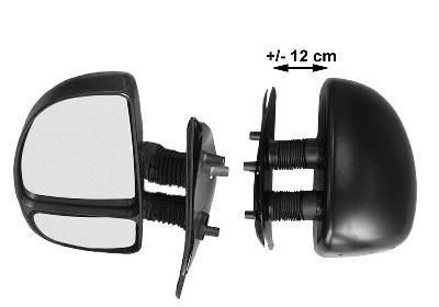spiegel, dubbel, lange arm (12 cm), rechts Citroen Jumper, 1994-