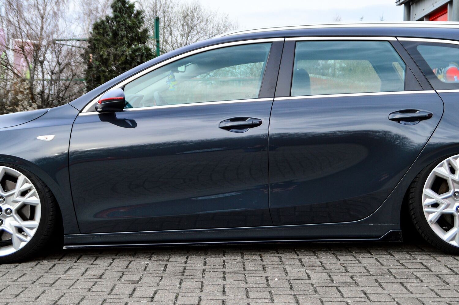 Zijskirts met vleugel achterzijde Kia Ceed GT 2021-
