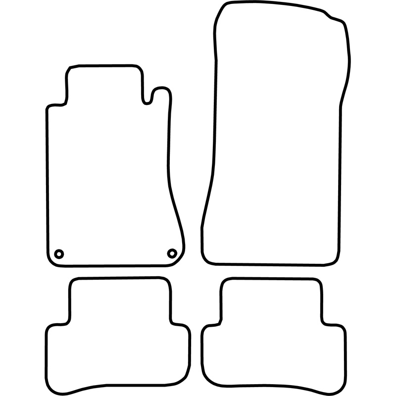 Automatten Velours  Mercedes C-Klasse W203 2000-2007
