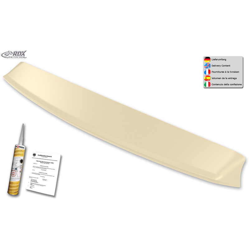 Dakspoiler  Ford Tourneo Custom & Transit Custom 2012-2018 & FL 2018- (met achterklep) (PUR-IHS)
