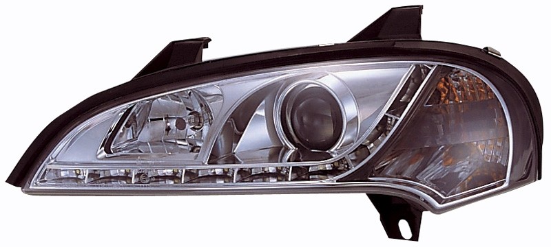 Koplampen Opel Tigra DRL look Devil Eyes chroom