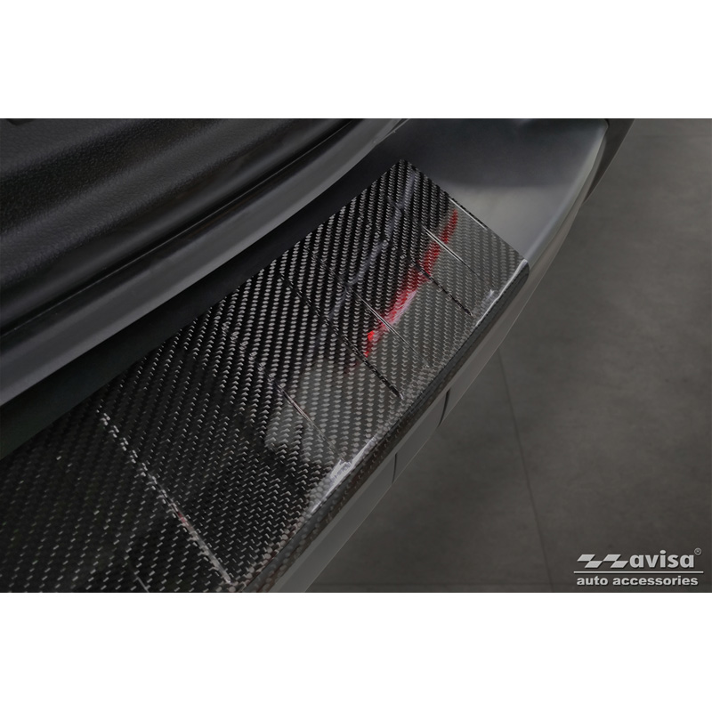 Echt 3D Carbon Achterbumperprotector  Peugeot Traveller 2016- 'Ribs'