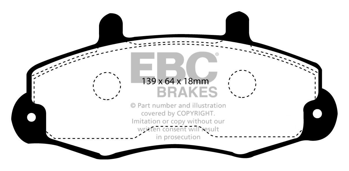 EBC Brakes FORD BEDRIJFSWAGEN Transit 100 95-98 Remblokken voorz