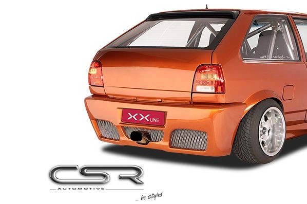 Achterbumper passend voor VW Polo 86C/C2F XX-Line met kenteken uitsparing