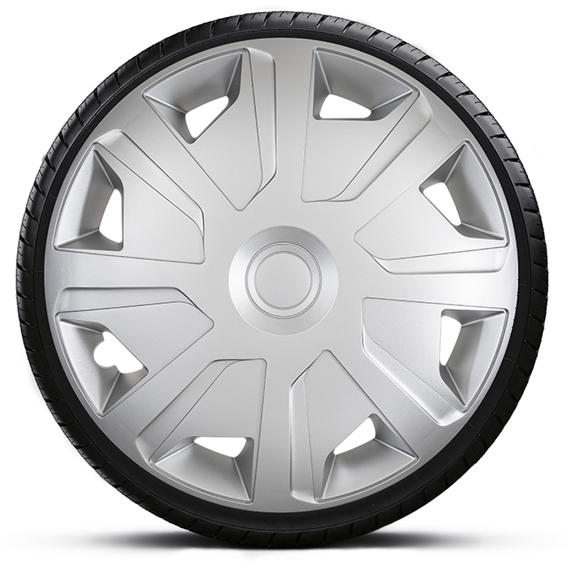 4-Delige J-Tec Wieldoppenset Mistral Van 15-inch zilver (bol)