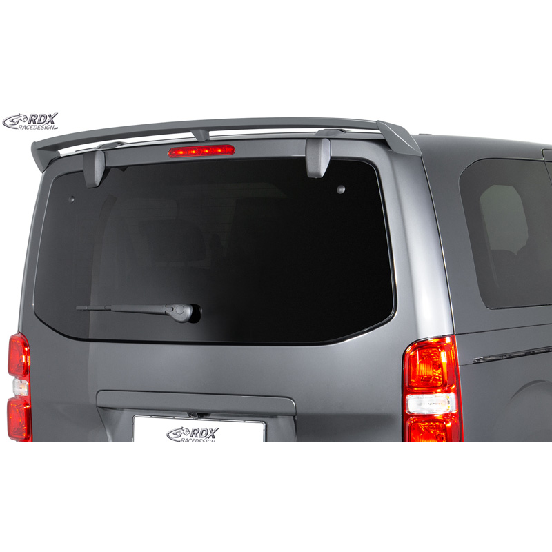 RDX Racedesign Dakspoiler  Citroën Jumpy/Dispatch/Spacetourer & Peugeot Expert III/Traveller & Toyota Proace 2016- & Opel Vivaro C/Zafira Life 2019- & Fiat Scudo/Ulysse 2022- (modellen met achterklep) (PU)