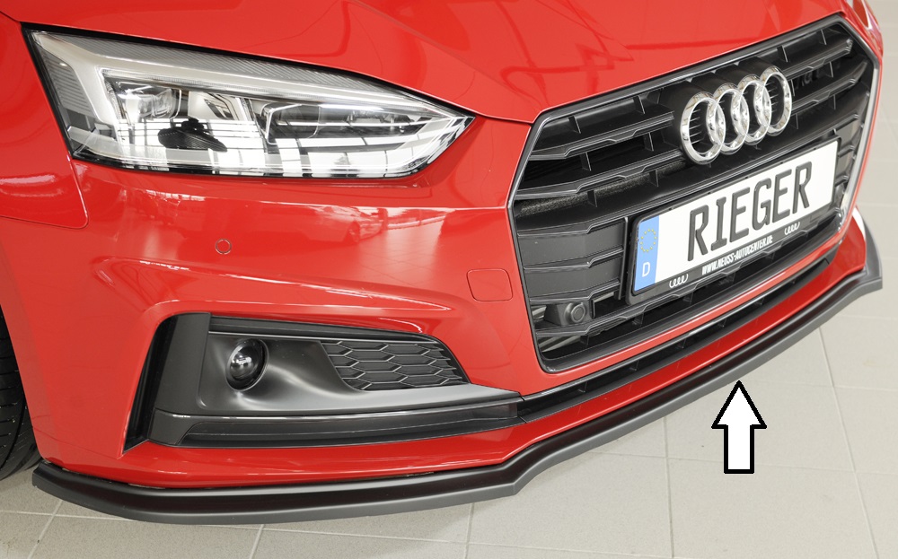 Voorspoiler Audi A5 B9 F5 S-Line Rieger
