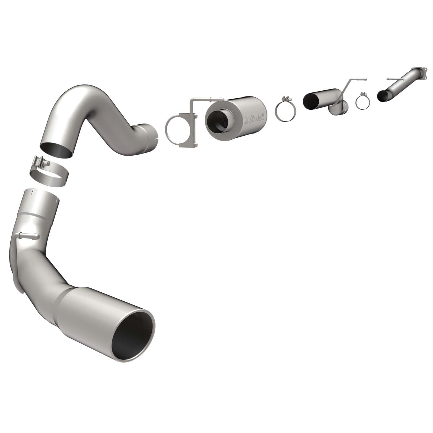 Gm Sys XL DP/B 04.5- GM Duramax EC/LB Magnaflow Cat-Back