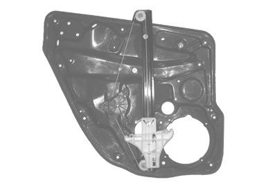 raammechanisme, 4/5 drs, zonder motor, achterportier, rechts VW