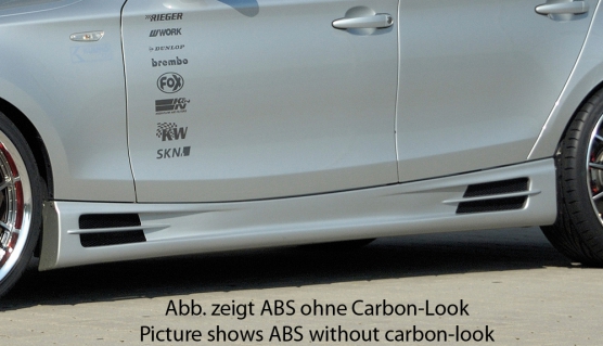 Zijskirts BMW E87 ABS Carbon-look Rieger