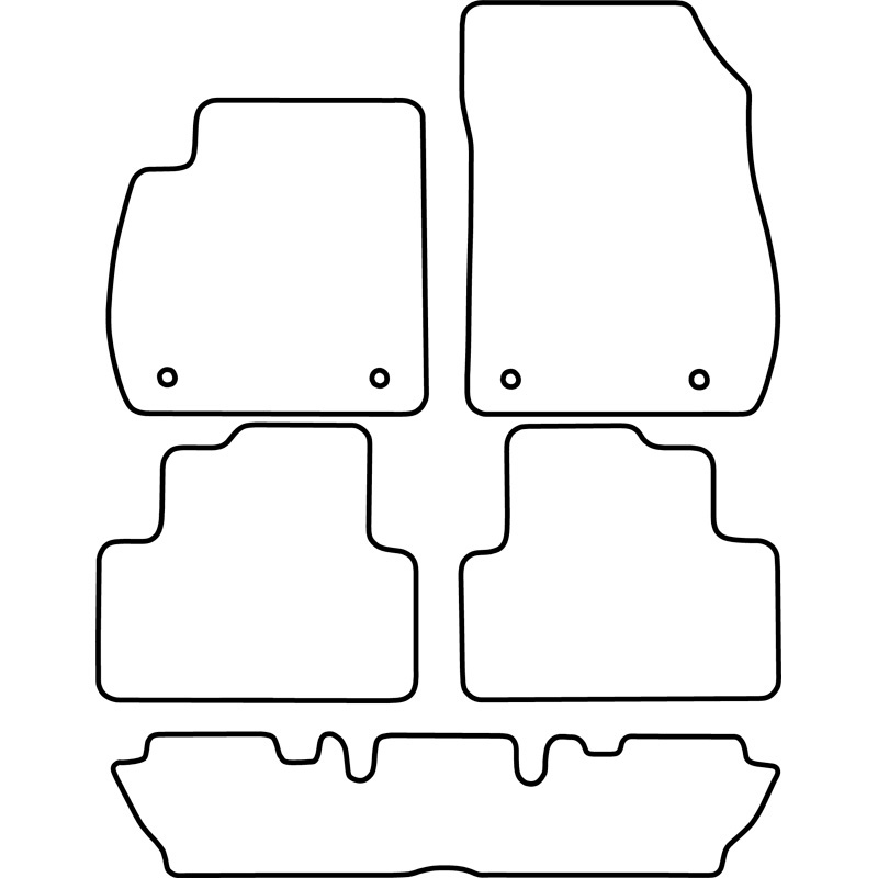 Automatten  Opel Zafira C 2012- (7-Personen)