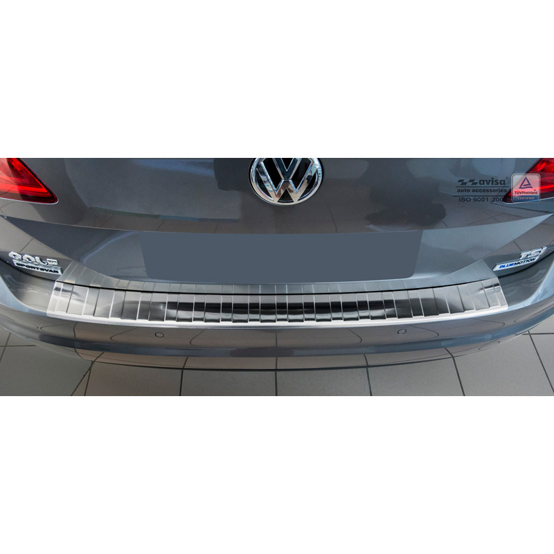 RVS Achterbumperprotector  Volkswagen Golf VII Sportsvan 2014- ' Ribs '