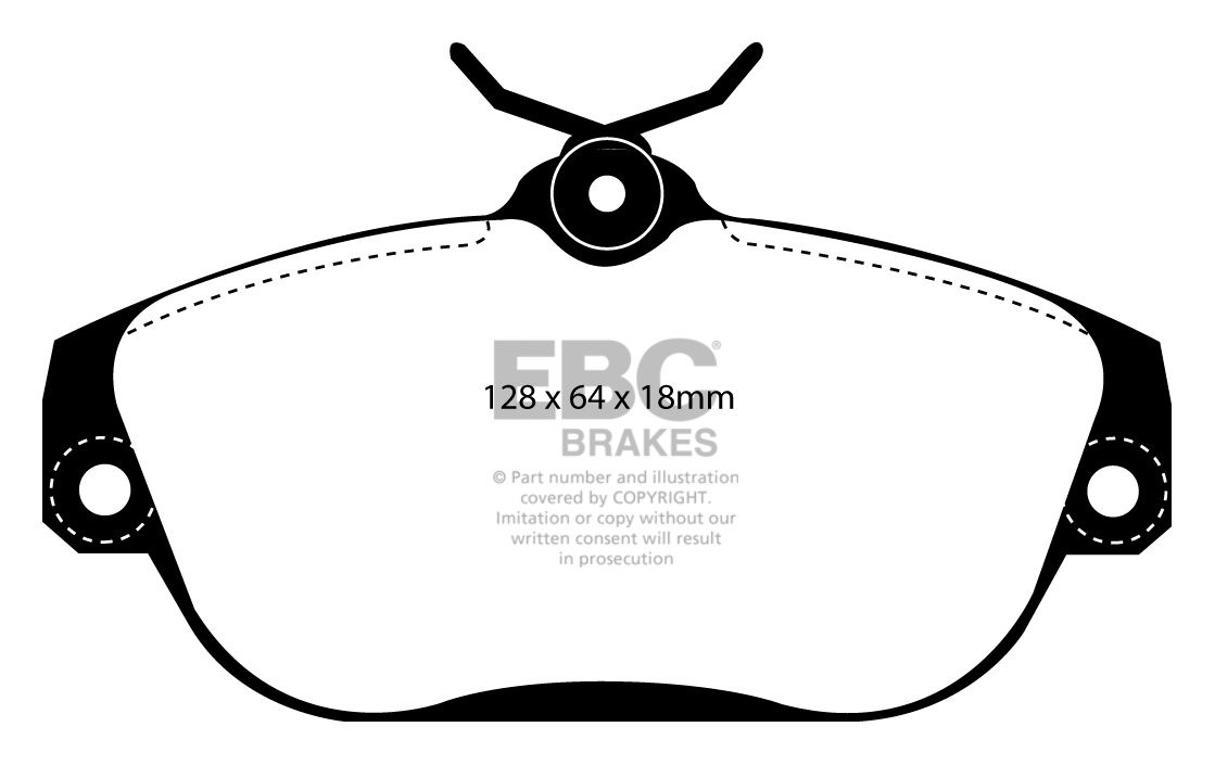 EBC Brakes VOLVO 960 2.5 94-97 Remblokken voorzijde