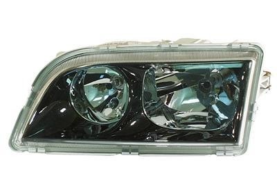 koplamp, Hella, H7+H7, zwart huis, 4 pins, rechts, 06/2000-06/20