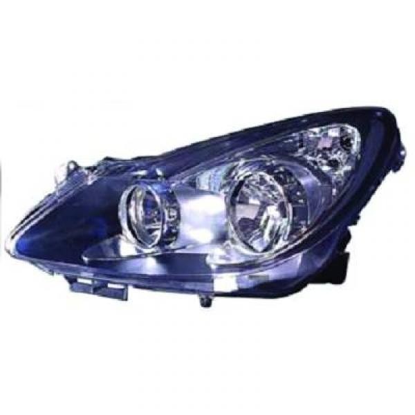 Koplamp links CORSA D 06-10 VALEO H7+H1
