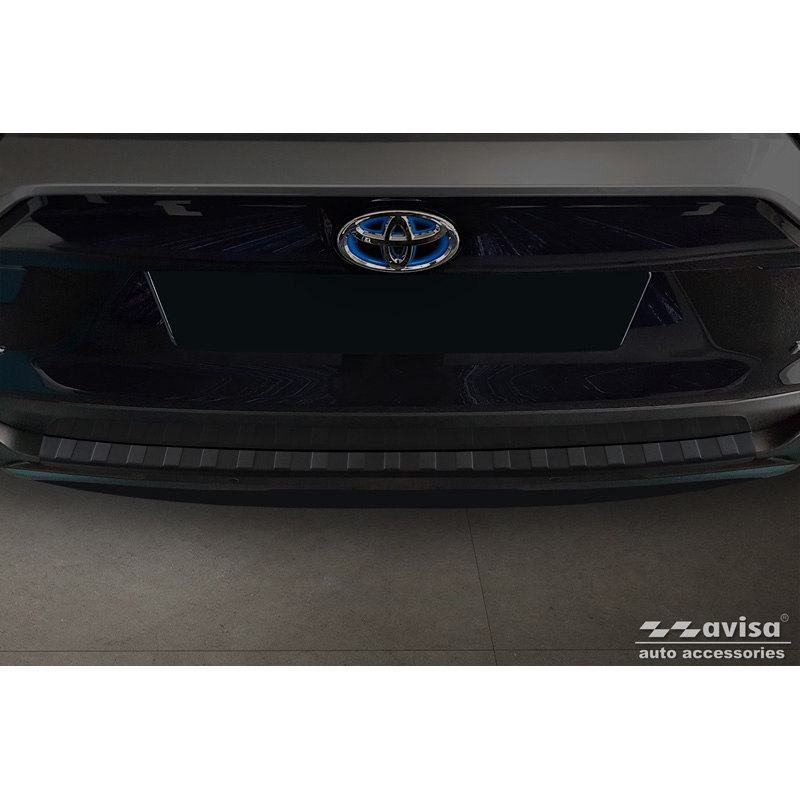 Matzwart RVS Achterbumperprotector  Toyota RAV4 (5th Gen.) 2018- & Suzuki Across 2020- 'Ribs'