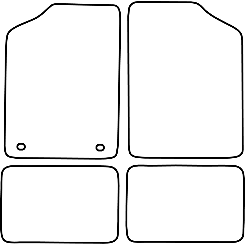 Automatten  Volkswagen Golf III Cabrio 1992-1998 & Golf IV Cabrio 1998-2002