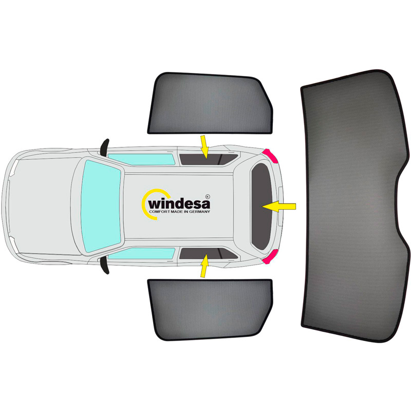 SunClip Zicht- & Zonwering  Dacia Sandero/Stepway III 2021-