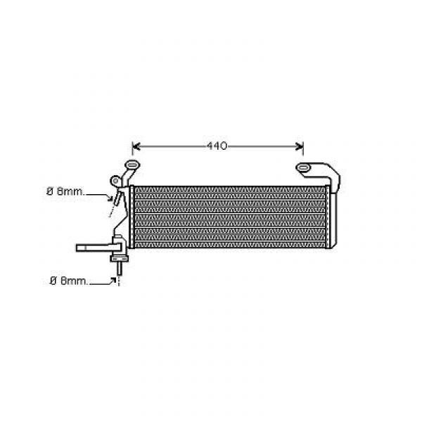 VOORSET Radiator W 202 ALLEEN 200CDI/220CDI