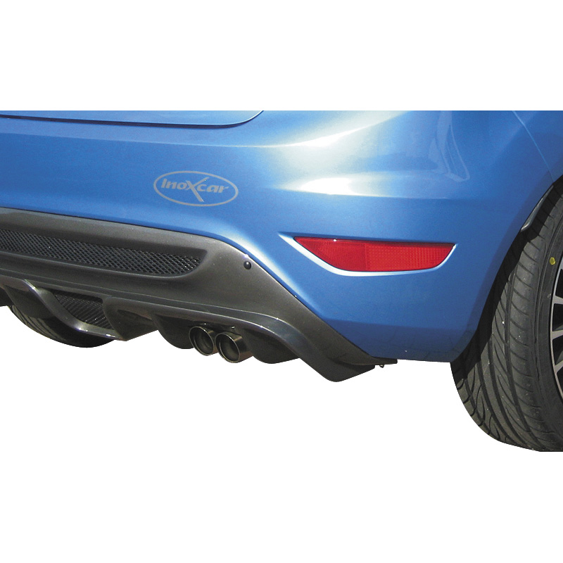 100% RVS Sportuitlaat  Ford Fiesta VII 1.6 (120pk) 9/2008- 2x80mm Racing