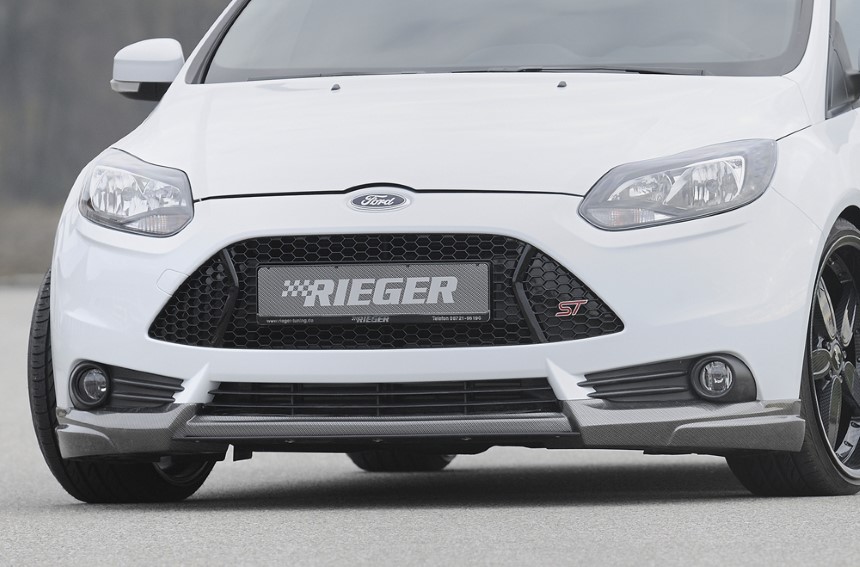 Voorspoiler Ford Focus 3 ST Limousine/Tunier Rieger carbon-look