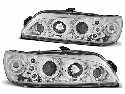 Koplampen Peugeot 306 97-00 Angel Eyes chroom