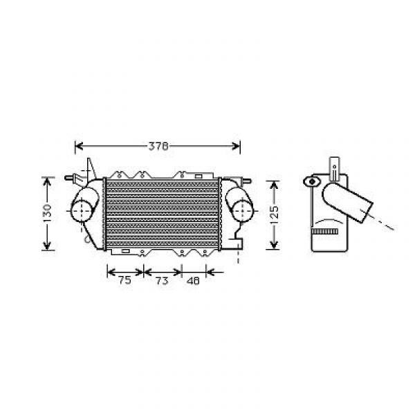 Intercooler VECHTRA B 97->> 2.0/2.2 DTI
