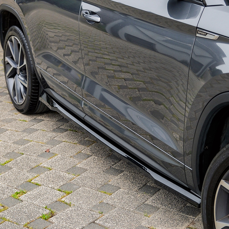 Oneway Set Sideskirts  Skoda Kodiaq I (NS7) Sportline & RS Facelift 2021-2024 - Glanzend zwart