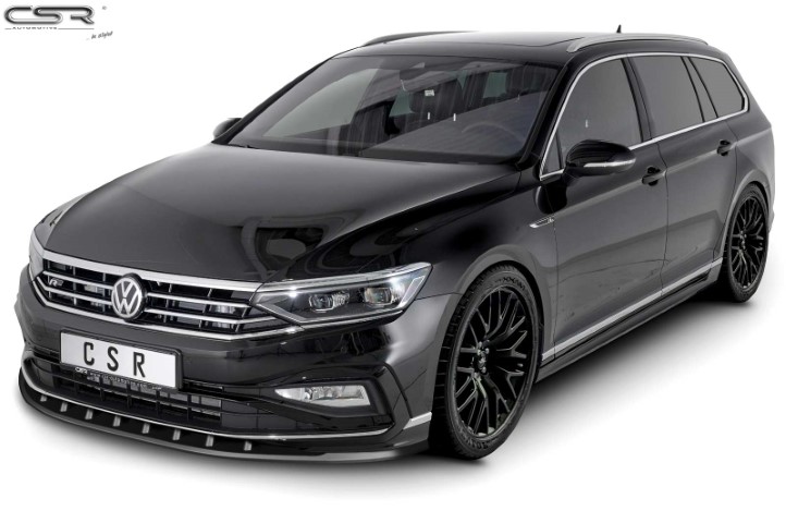 Voorspoiler VW Passat B8 Type 3G R-Line Facelift Glans Zwart