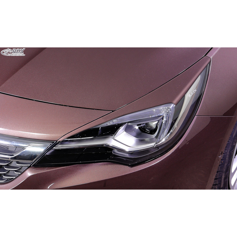 Koplampspoilers  Opel Astra K HB 5-deurs/Sportstourer 2015-2021 (ABS)