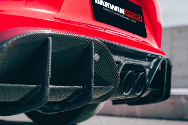 Porsche 718 Cayman/Boxster BKSS Style Carbon Fiber Diffuser 2017-2021