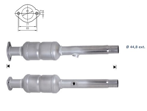VW GOLF PLUS 1.4i 16V 1390 cc 59 Kw / 80 cv BUD Magnaflow CAT Bo