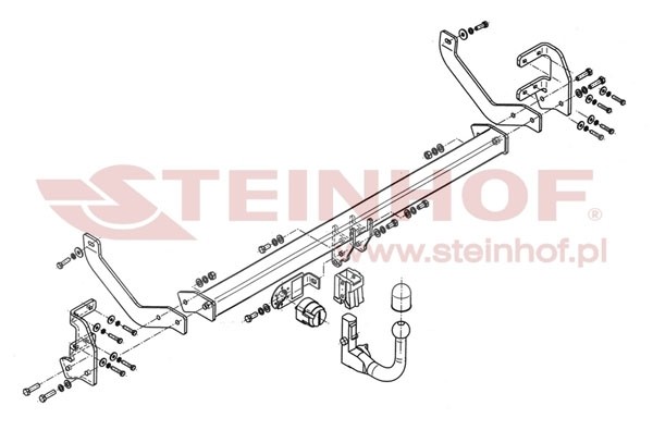 Trekhaak Citroen C5 4D (excl. 2.7 HDI) 05/2008-....